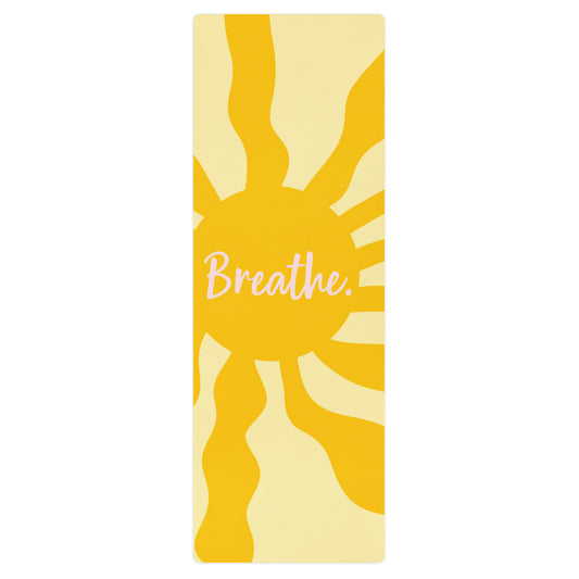 Breathe. Yoga mat